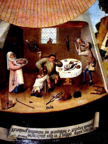 Hieronymus Bosch The Seven Deadly Sins and the Four Last Things France oil painting art